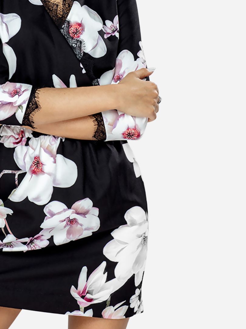 Floral embroidered midi dress - Image 3